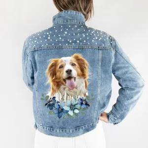 (Blue Pearl) Customized Pet Photo Jacket