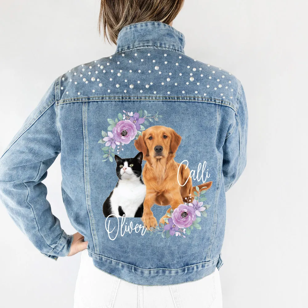 (Blue Pearl) Customized Pet Photo Jacket