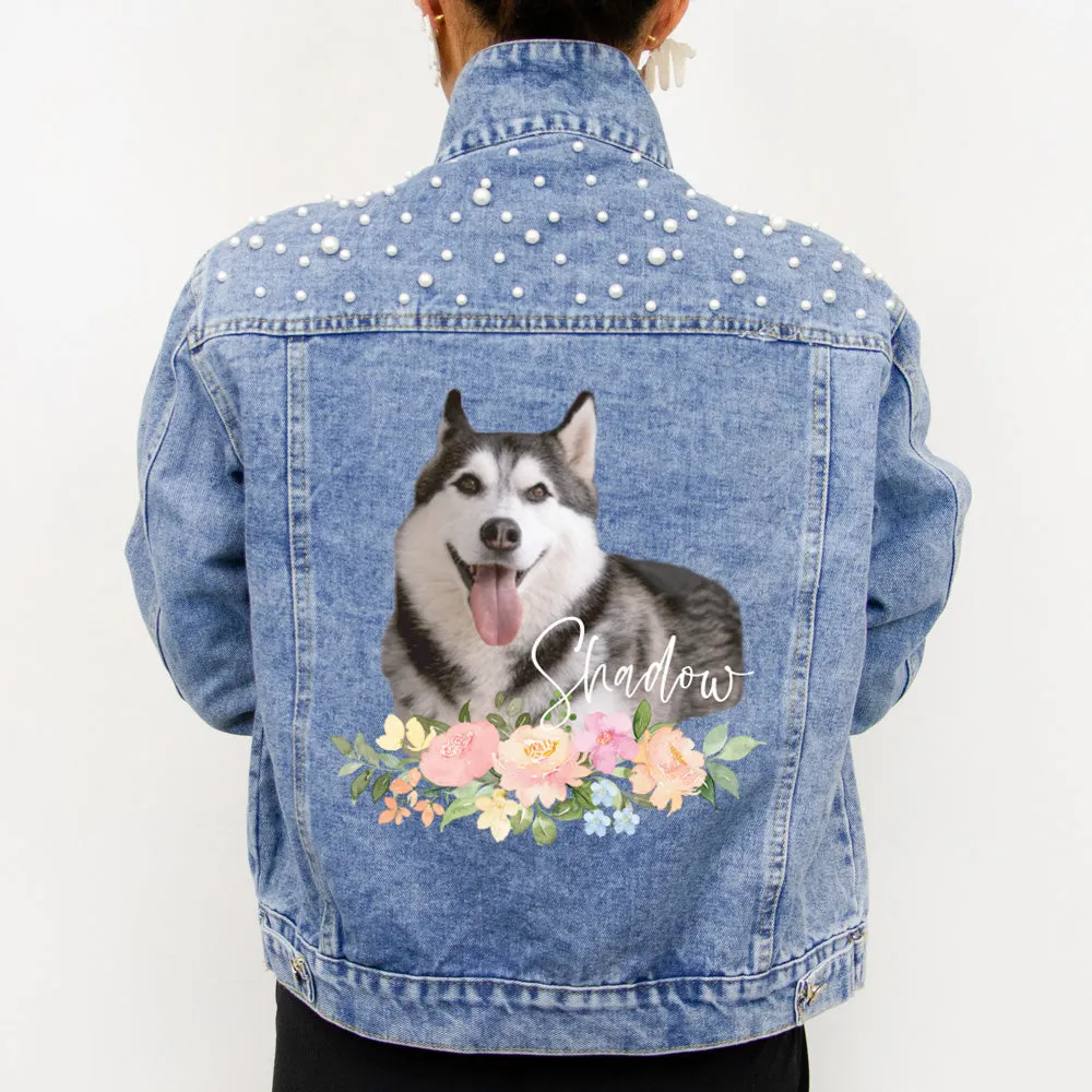 (Blue Pearl) Customized Pet Photo Jacket