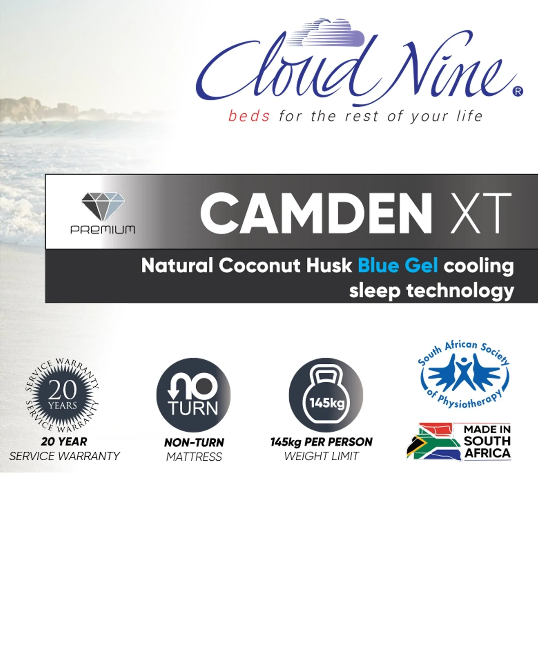 Cloud Nine Camden XT Bed Double