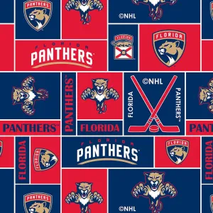 Florida Panthers - NHL Fleece Print - Patchwork