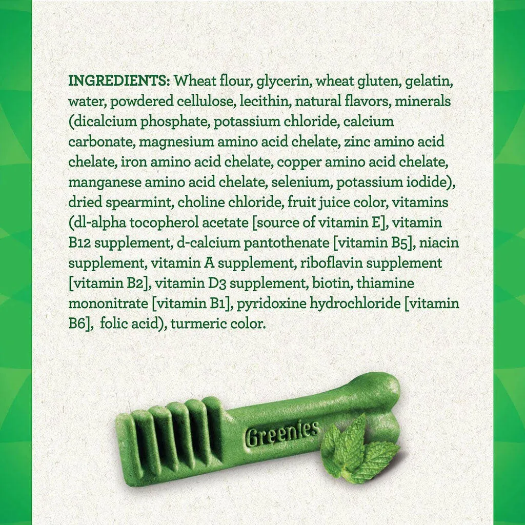 GREENIES Fresh Mint Large Dental Treats, 8 count