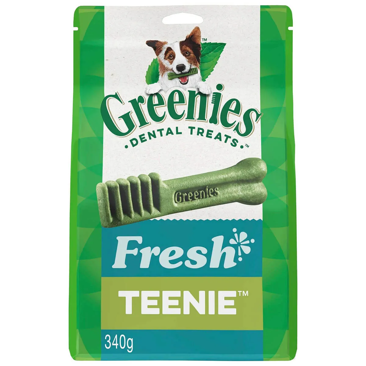 Greenies Freshmint Teenie Dental Chews Dog Treats 340g