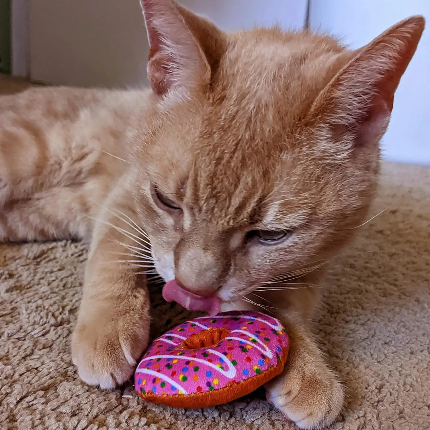 Huxley & Kent Strawberry Donut Cat Plush Toy