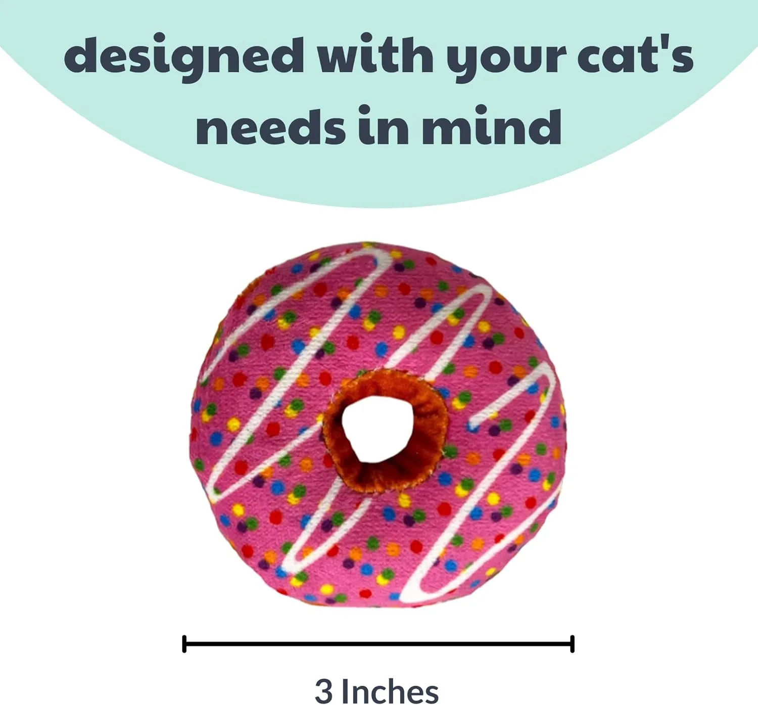Huxley & Kent Strawberry Donut Cat Plush Toy