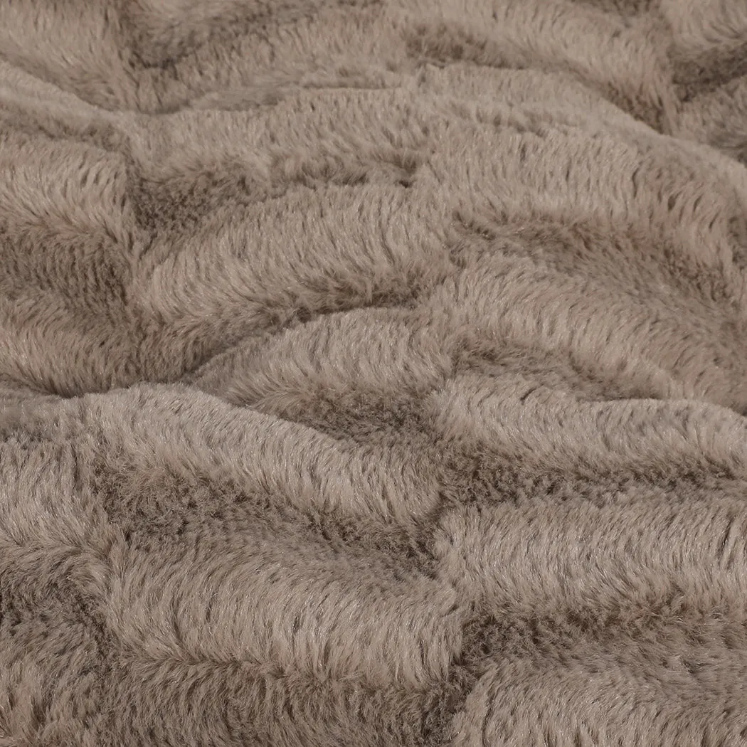 LARGE Dog Beds Calming Pet Removable - Khaki