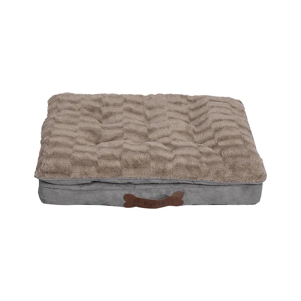 LARGE Dog Beds Calming Pet Removable - Khaki
