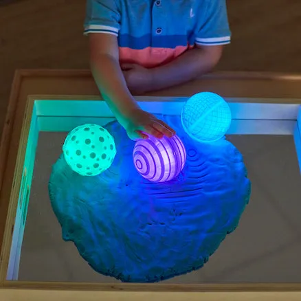 Light up Glow Spheres, Cylinders and Bricks