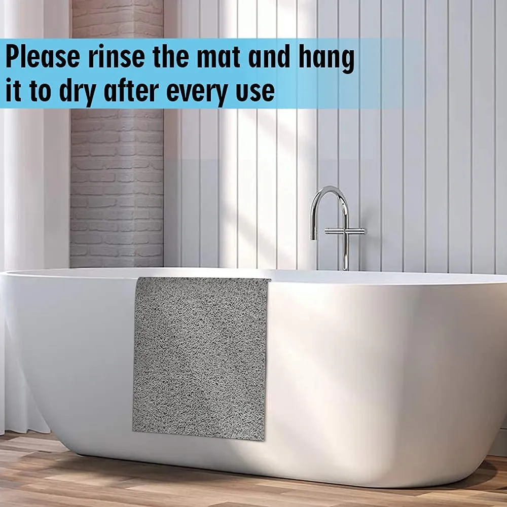 Non Slip Textured Loofah Shower/Bath Mats, Quick Drying, 60*60cm