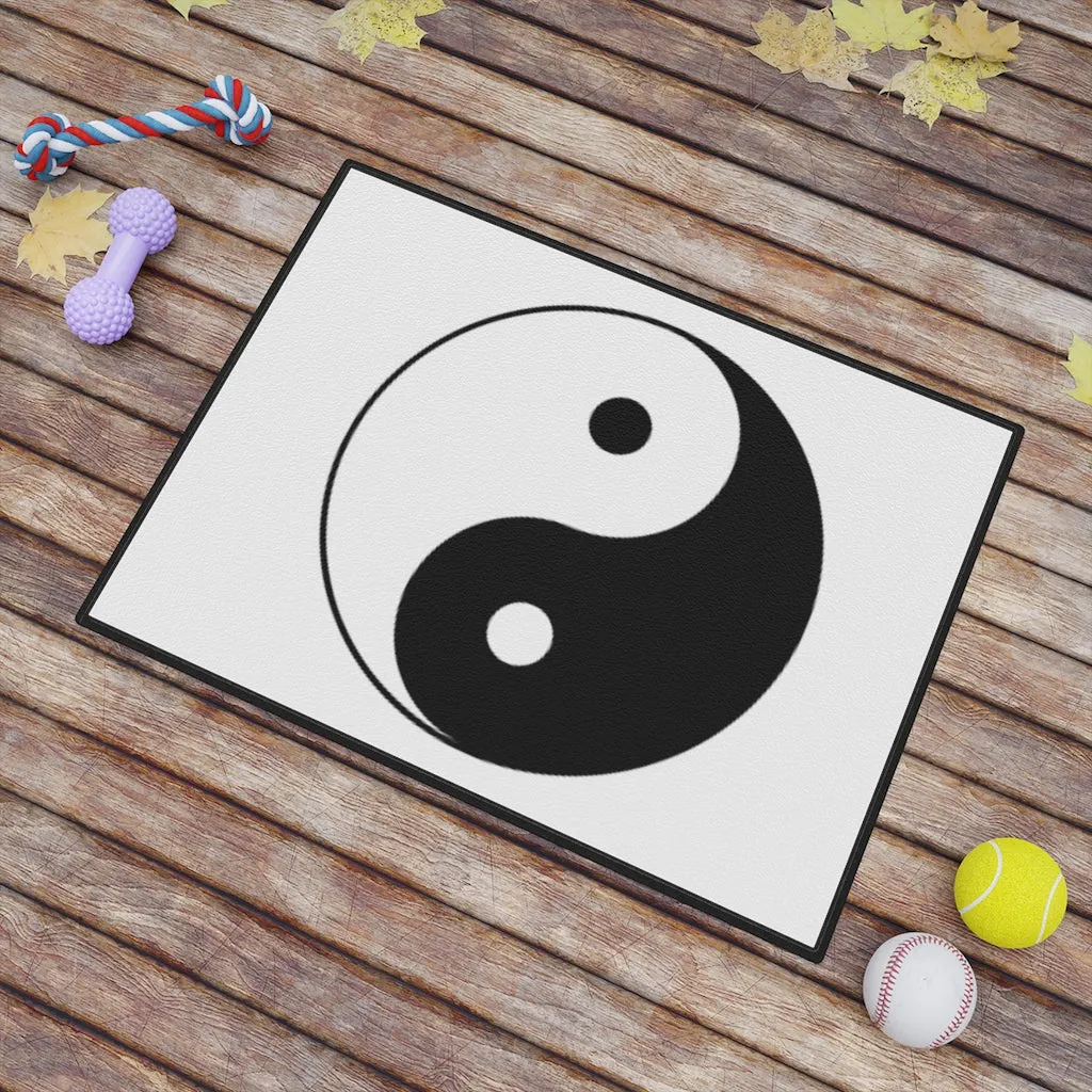 Pet Mat (18" x 24") AL BLUE DESIGNED  YIN/YANG