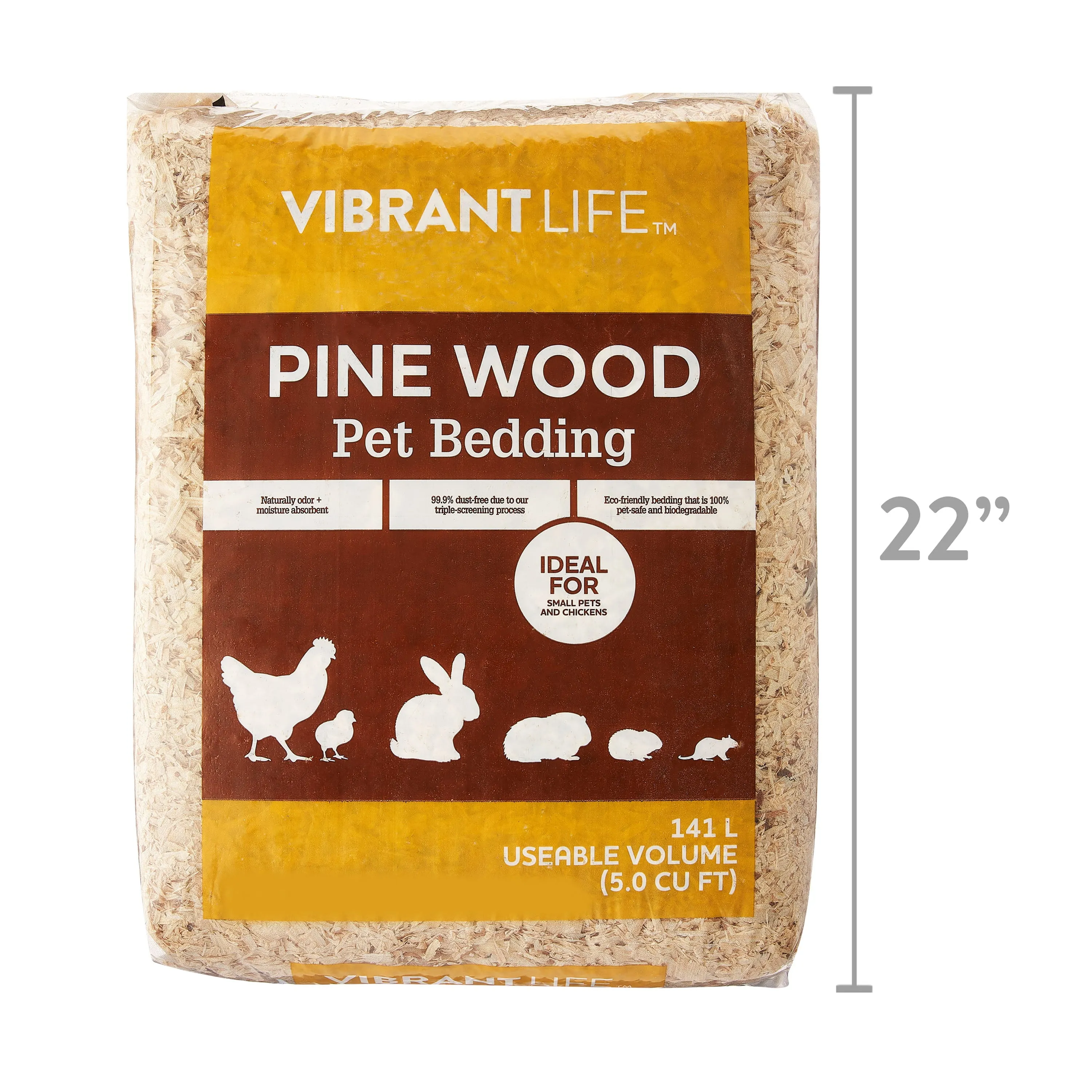 Pine Wood Pet Bedding, 141 L
