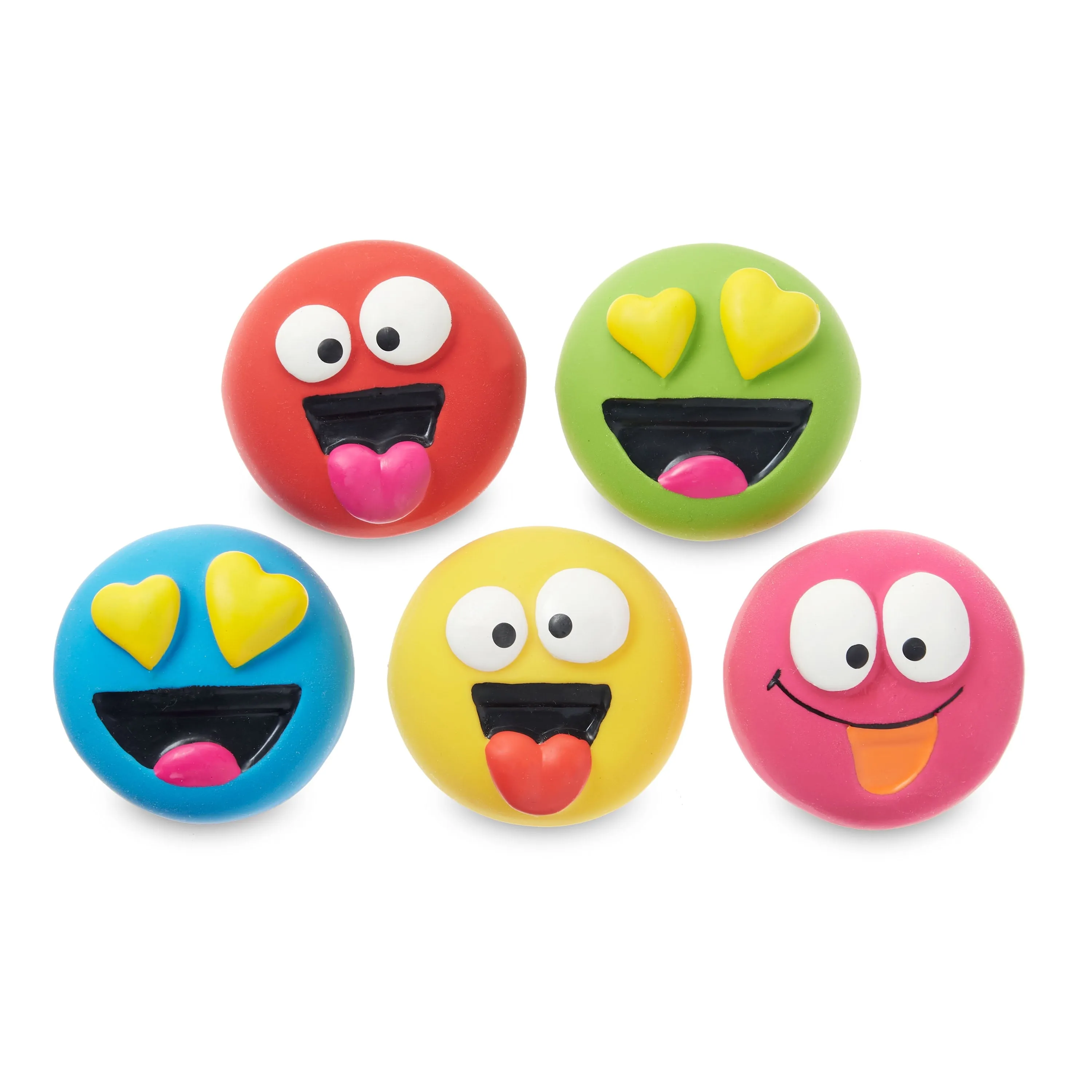 Playful Buddy Dog Toys, Emoticon, Extra Small, 5 Count Free Shipping