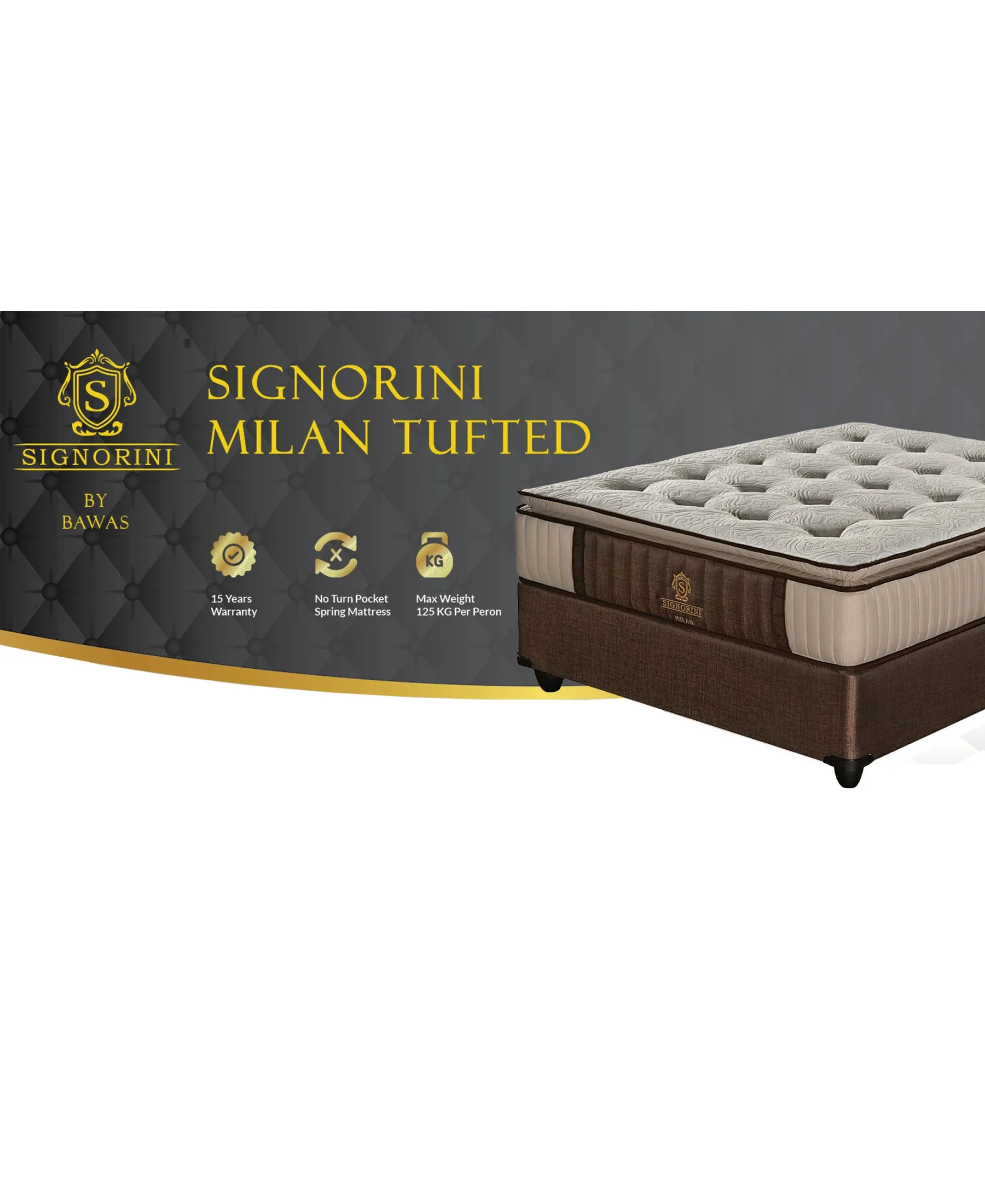 Signorini Milan Tufted King Bed