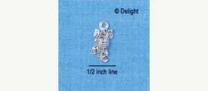 Small HORNED FROG Toad Mascot Silver Plated Charm   chs1240