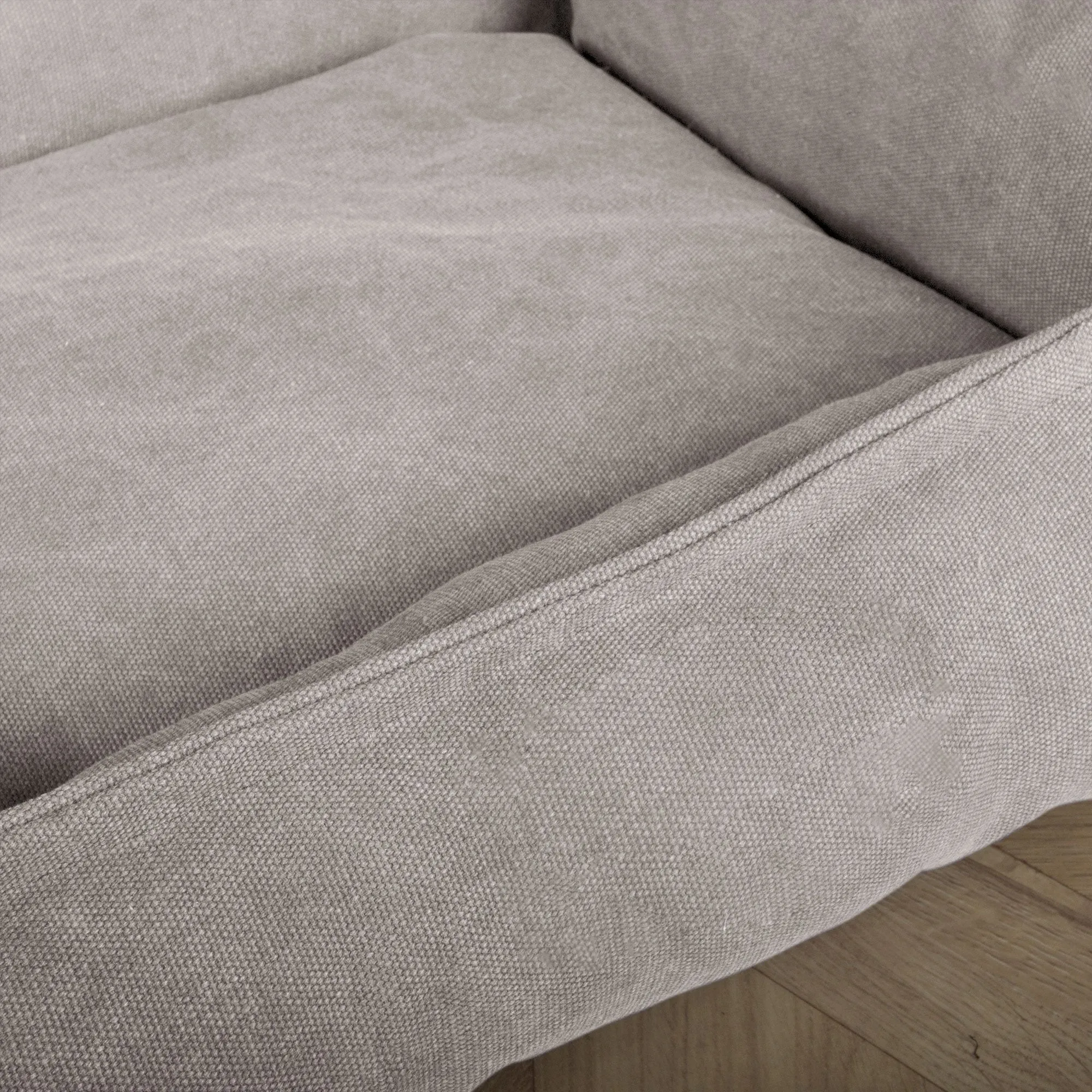The Bench - Orthopedic Memory Foam Dog Bed - Stonewashed Denim Pewter