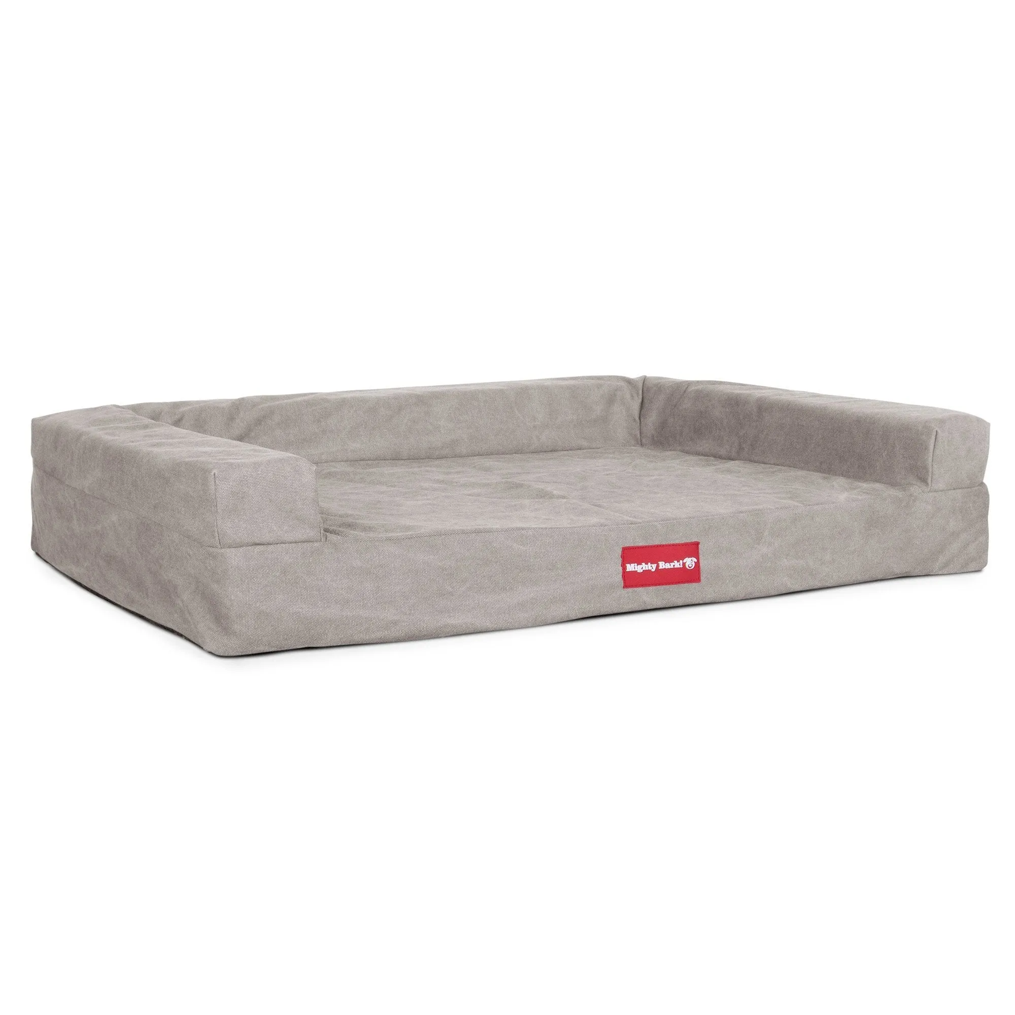 The Bench - Orthopedic Memory Foam Dog Bed - Stonewashed Denim Pewter