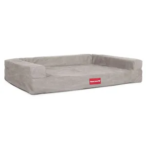 The Bench - Orthopedic Memory Foam Dog Bed - Stonewashed Denim Pewter
