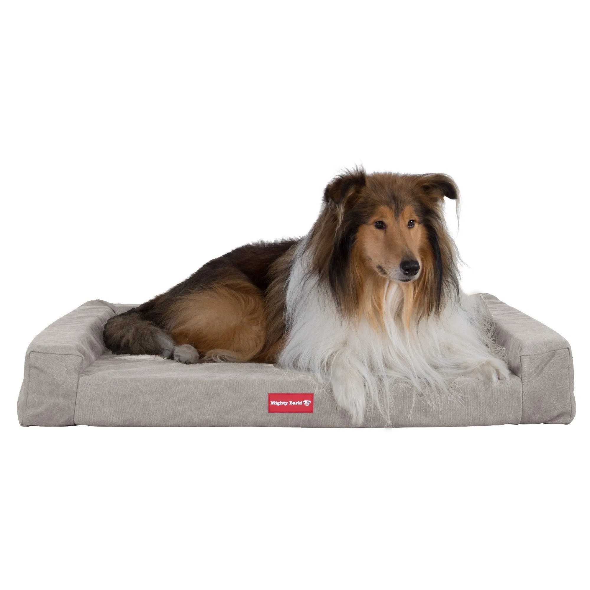 The Bench - Orthopedic Memory Foam Dog Bed - Stonewashed Denim Pewter