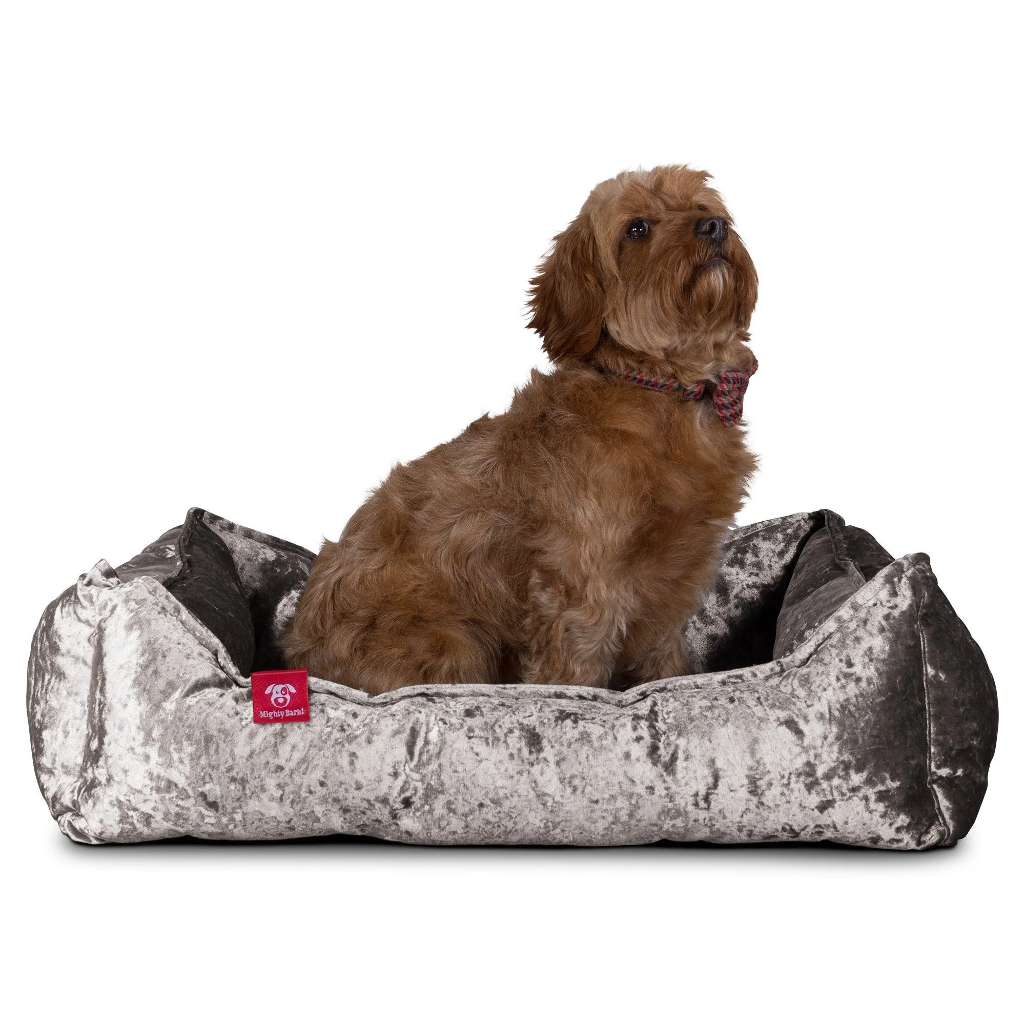 The Nest - Orthopedic Memory Foam Dog Bed - Glitz Silver