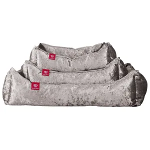 The Nest - Orthopedic Memory Foam Dog Bed - Glitz Silver