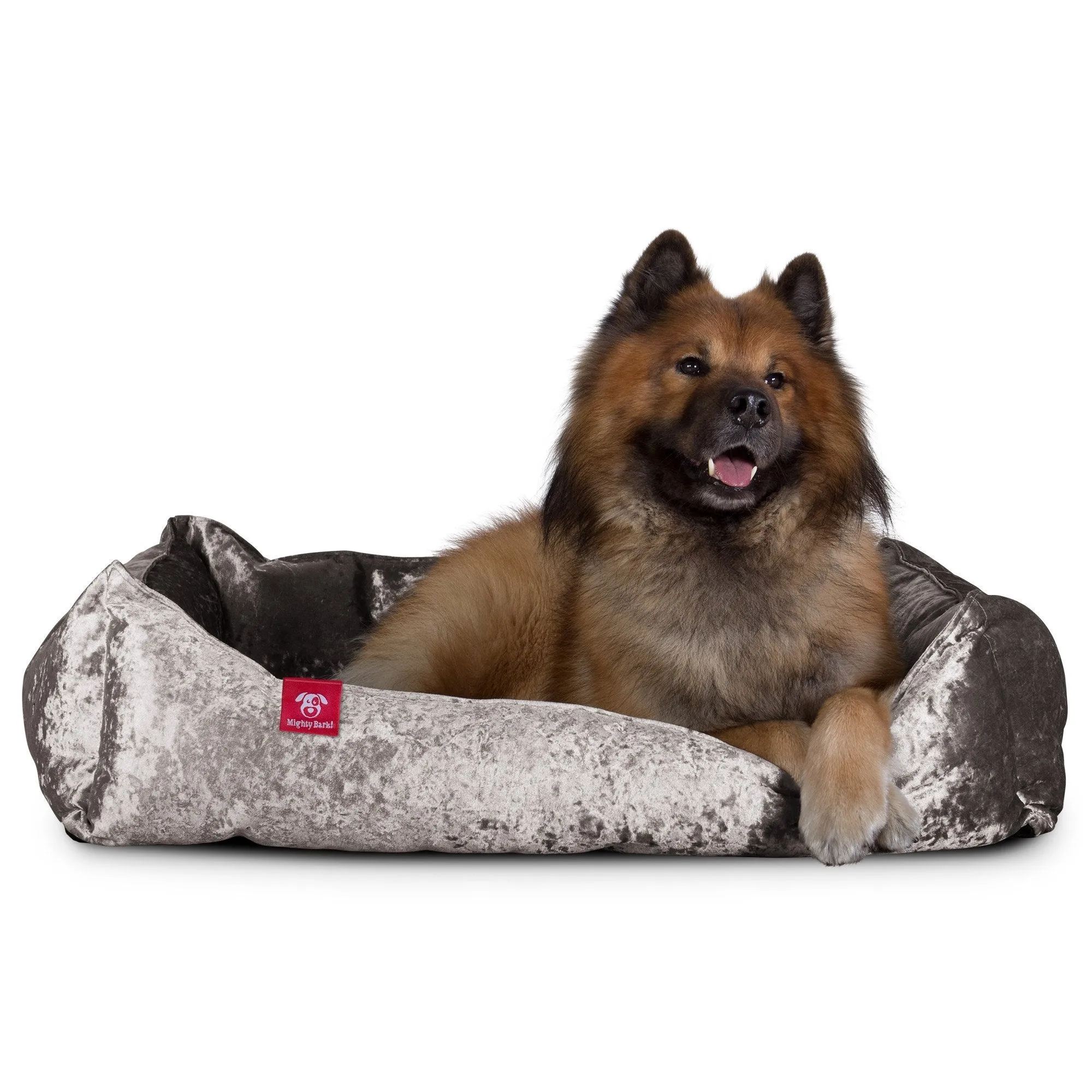 The Nest - Orthopedic Memory Foam Dog Bed - Glitz Silver