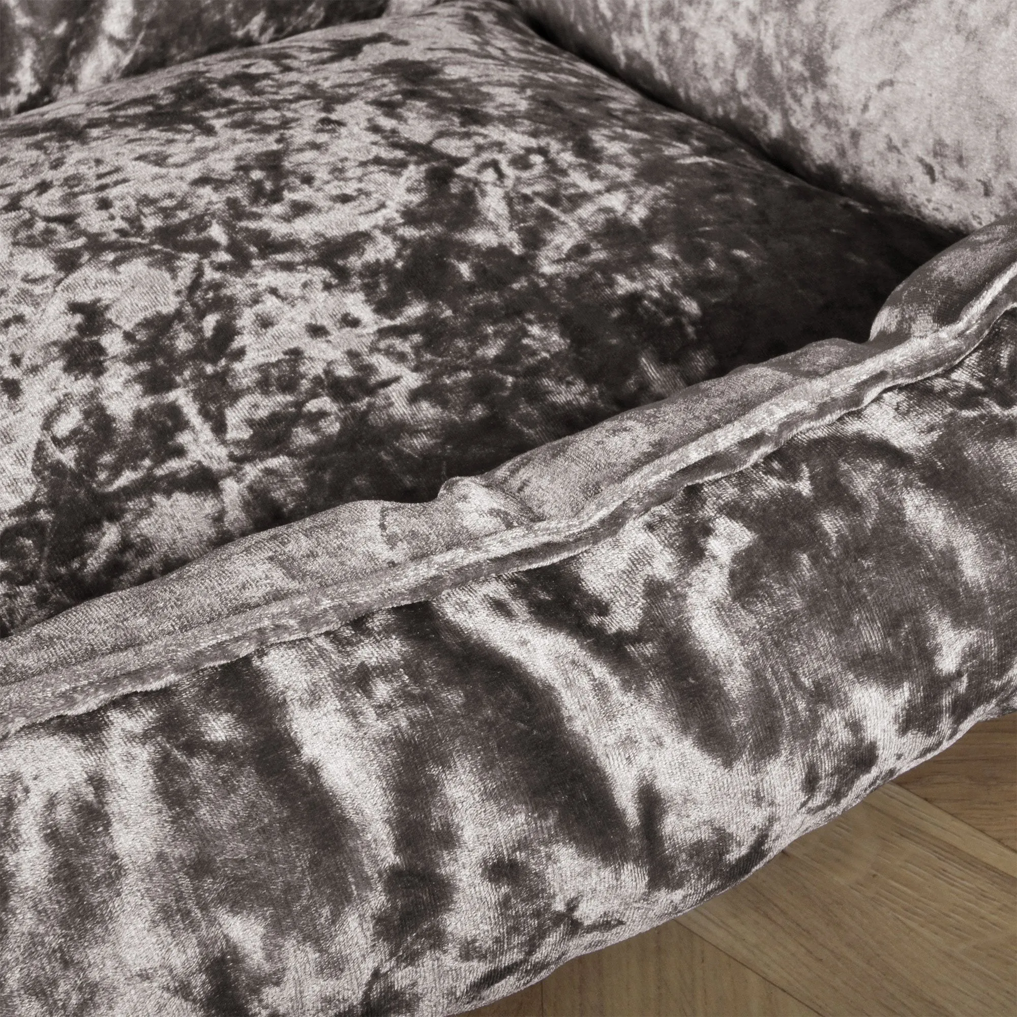 The Nest - Orthopedic Memory Foam Dog Bed - Glitz Silver