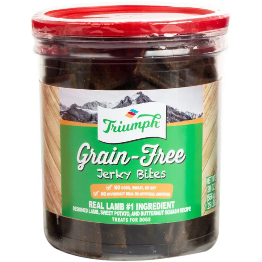 Triumph Grain Free Jerky Bites Lamb & Sweet Potato Dog Treats
