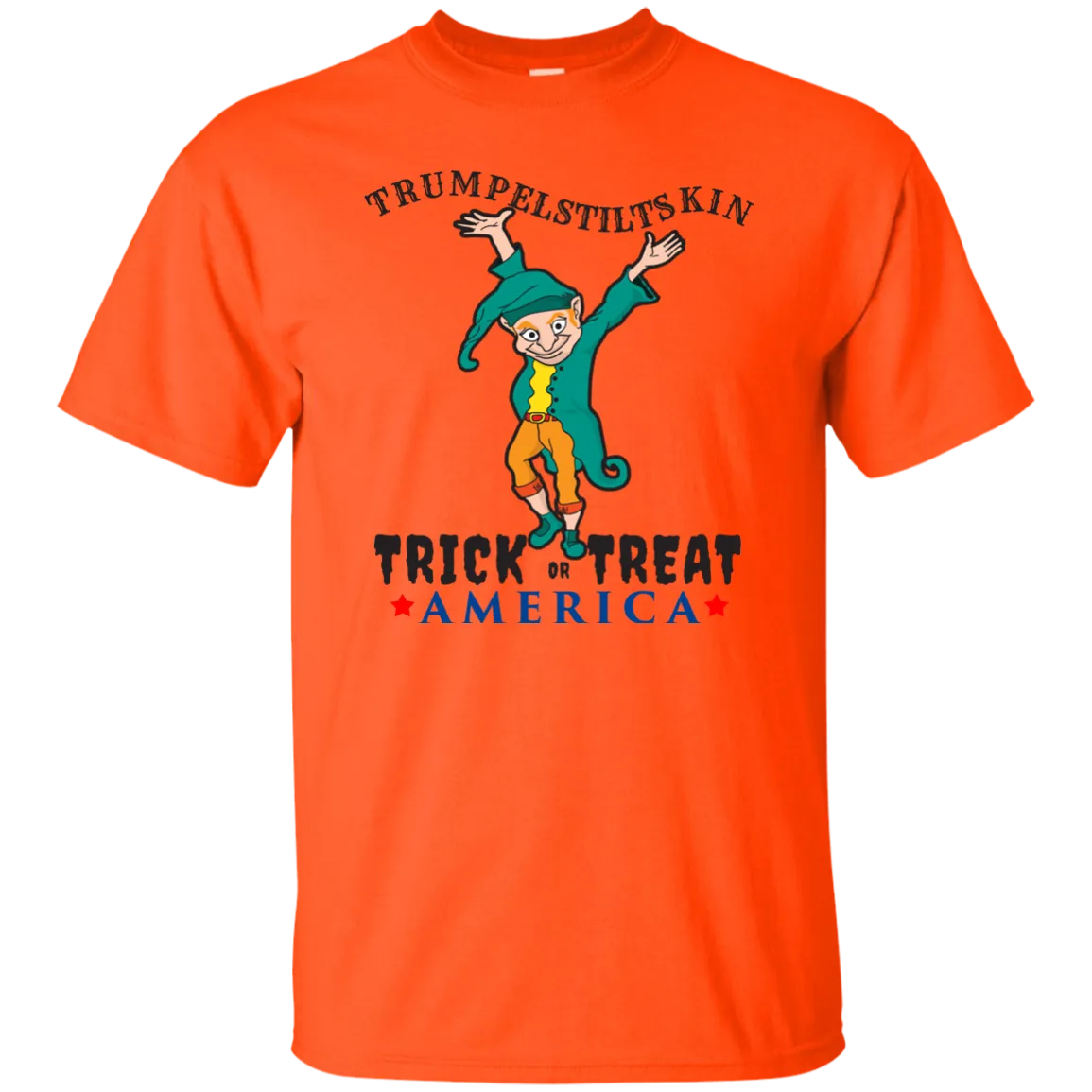 Trumpelstiltskin Trick Or Treat America T-Shirt Halloween Shirts (Men)
