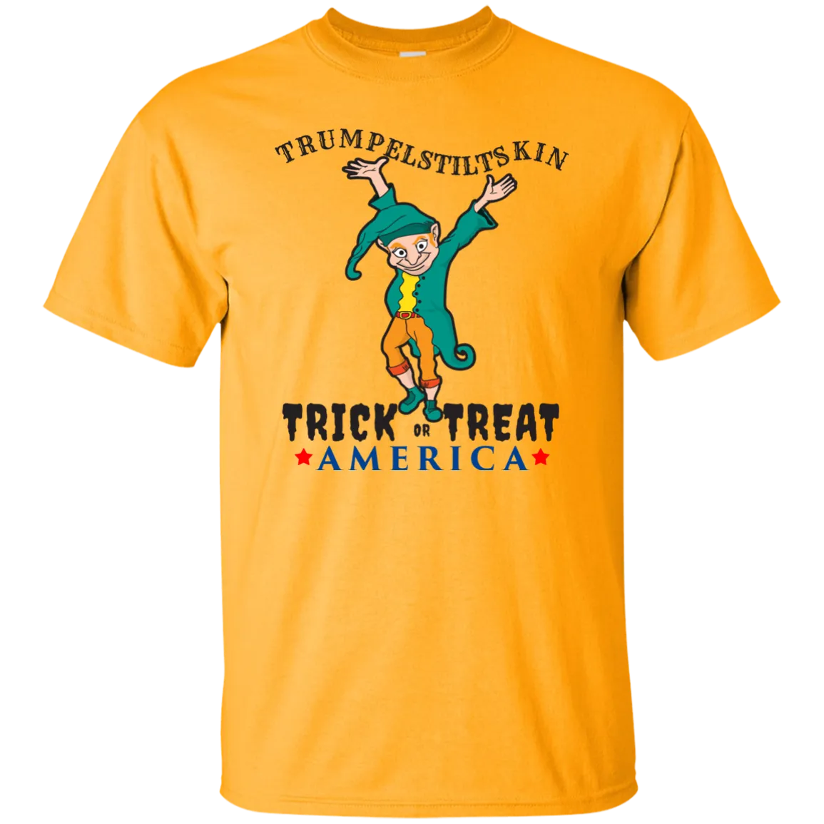 Trumpelstiltskin Trick Or Treat America T-Shirt Halloween Shirts (Men)