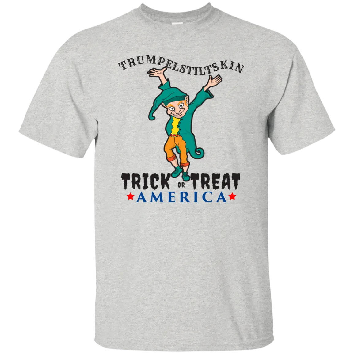 Trumpelstiltskin Trick Or Treat America T-Shirt Halloween Shirts (Men)