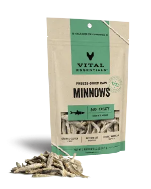 Vital Essentials Freeze-Dried Treats Minnows Dog Treats 1oz