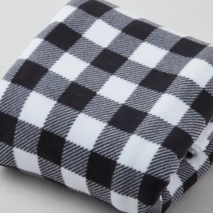 Winterfleece Prints - Buffalo Plaid Black and White 2 Yard Cut