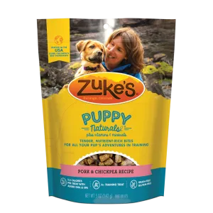 Zukes Puppy Naturals Grain Free Pork and Chickpea Dog Treats