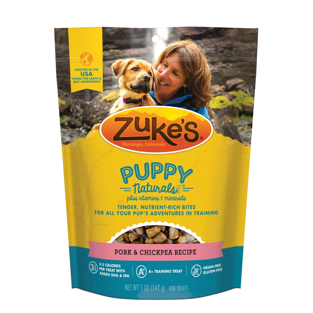 Zukes Puppy Naturals Grain Free Pork and Chickpea Dog Treats
